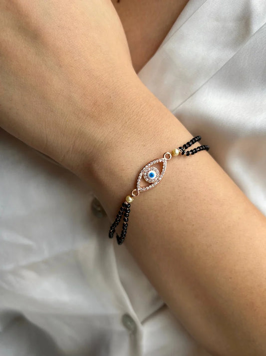 Evil Eye Mangalsutra Bracelet