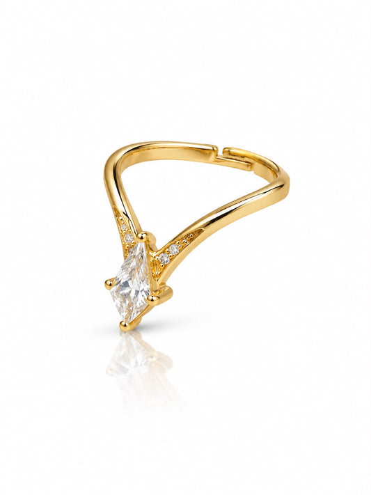 Rianna 18K Gold Plated Women's Ring
