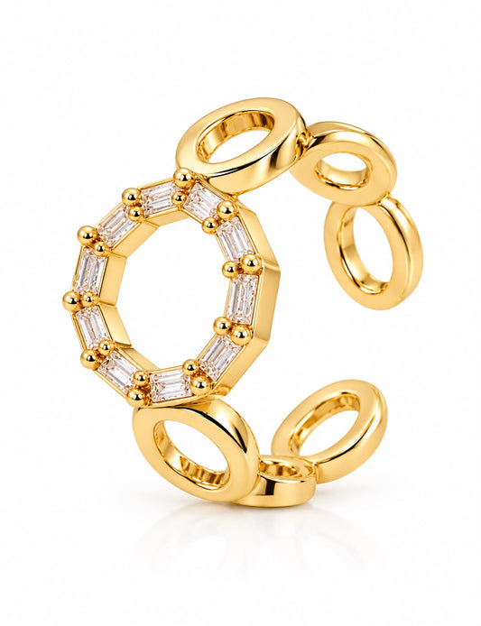 Drishti 18K Gold Plated Women's Ring
