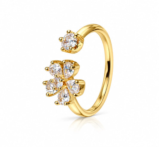 Sofia 18K Gold Plated Women's Ring