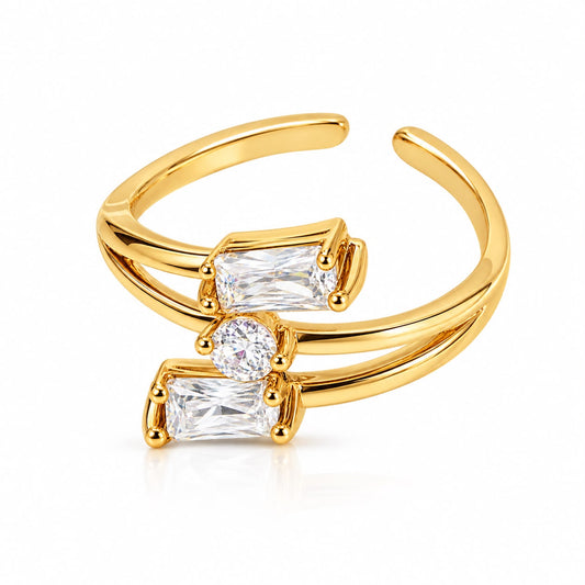Rajvi 18K Gold Plated Women's Ring
